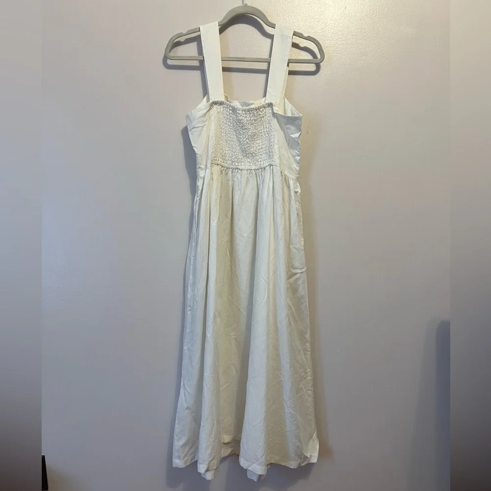 Uniqlo Women's White Midi Dress - Picture 5 of 8